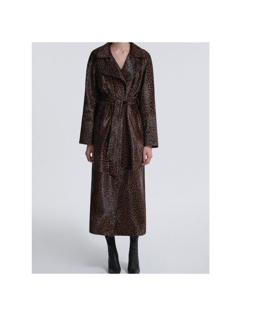 Nour Hammour Brown Long-Sleeved Coat
