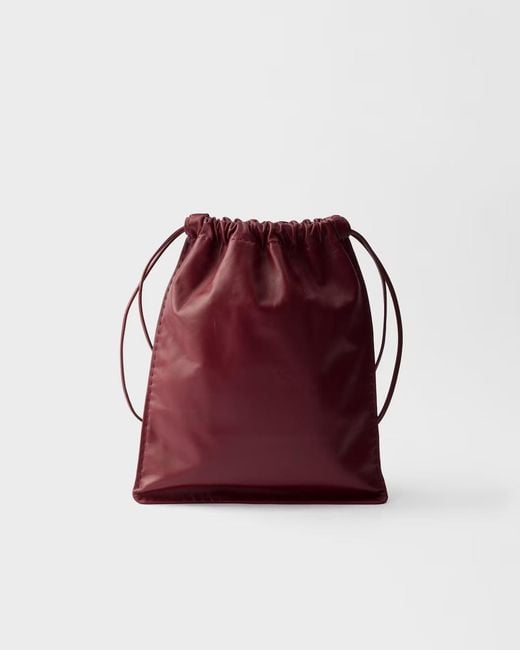 Prada Red Wish Nappa Leather Pouch