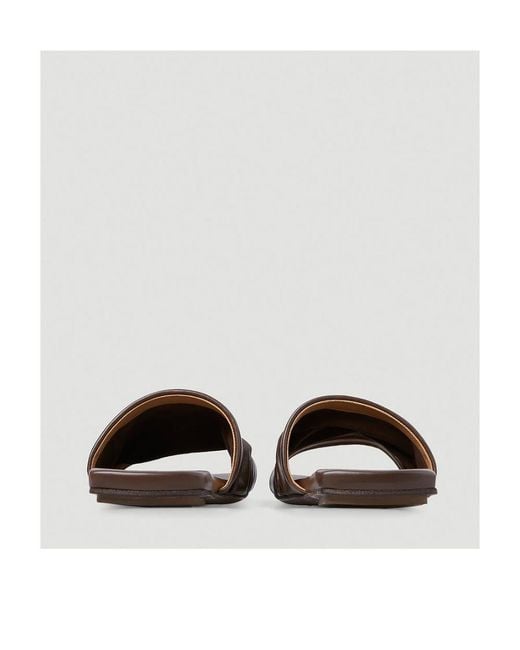 Marsèll Brown Logo Flat Slippers