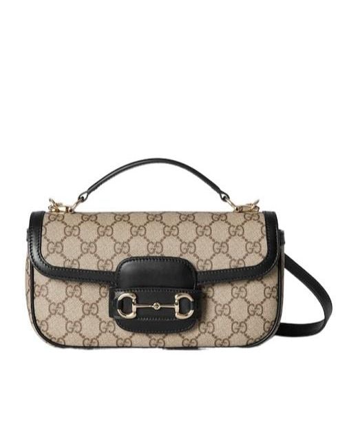 Gucci Metallic Horsebit 1955 Soft Small Top Handle Bag