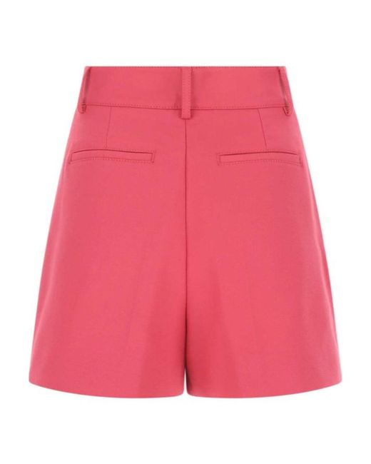 RED Valentino Pink High-Waisted Tailored Shorts
