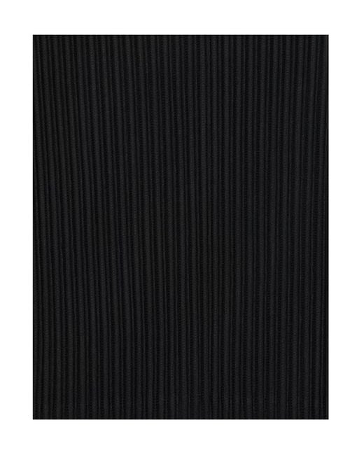 Homme Plissé Issey Miyake Black Plissé-Effect Sweater for men