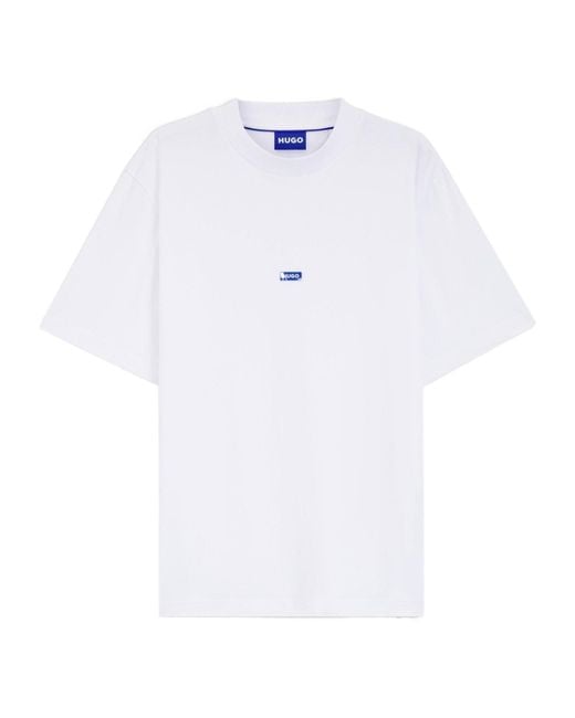 Boss White Simple T-Shirt for men