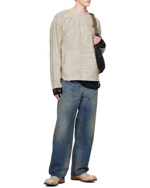 DIESEL Blue 2001 D-Macro Wide Leg Jeans for men