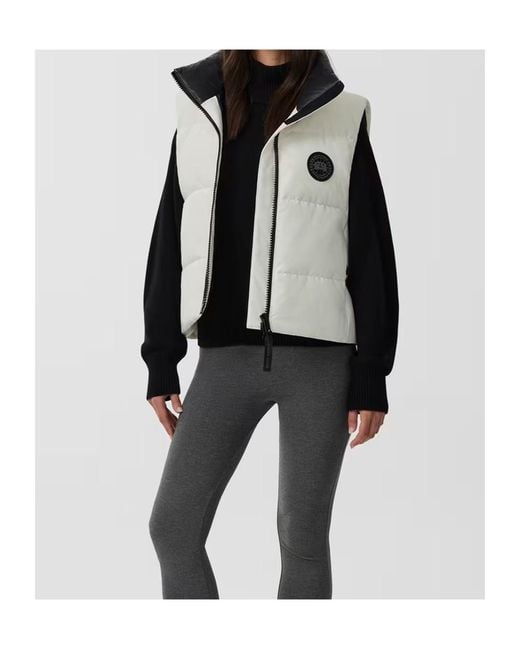 Canada Goose Gray Grandview Cropped Vest Label