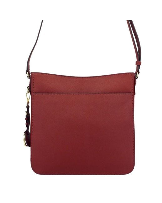 Michael Kors Red Logo Details Cross-Body Bag