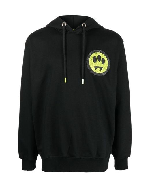Barrow Black Drawstring Hood Hoodie for men