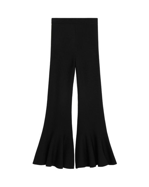 AMI Black Ami Godet Short Trousers