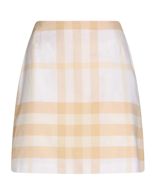 Burberry Natural Mini Skirts