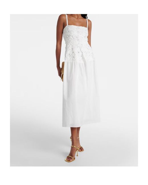 Jonathan Simkhai White Suspender Dress