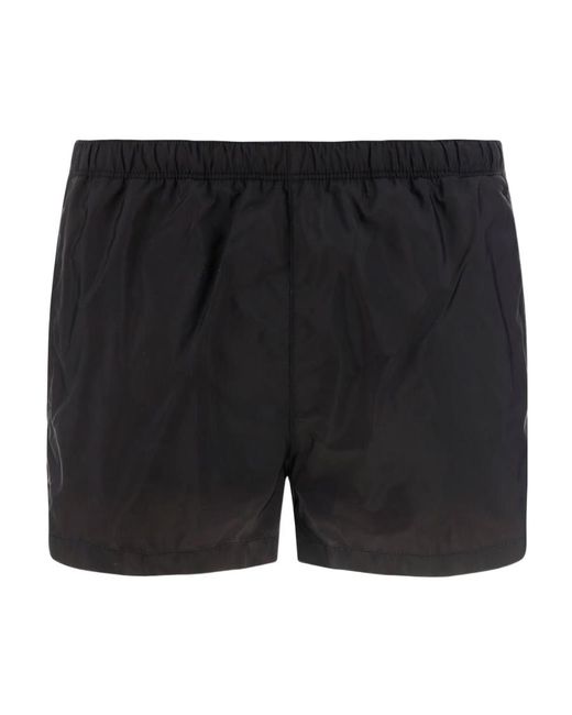 Prada Black Logo Swimming Trunks for men