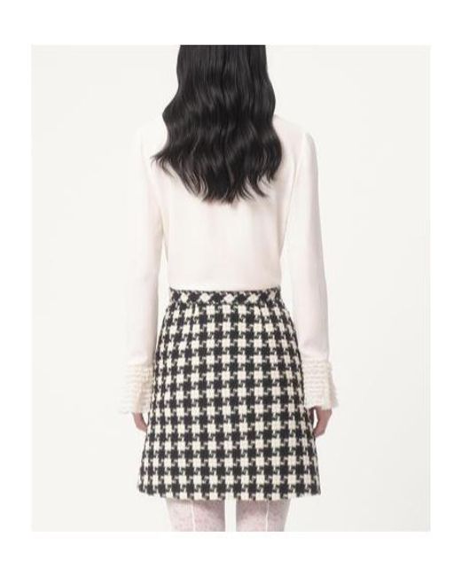 Valentino White Georgette Blouse