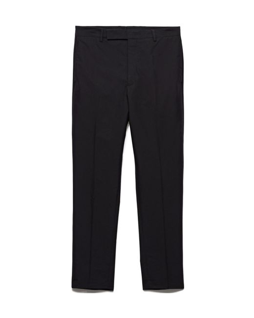 Prada Black Logo Detailed Tailored Trousers for men