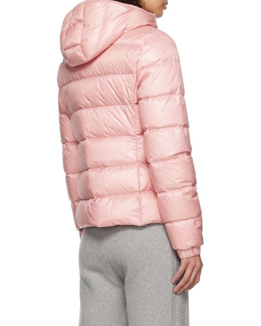 Moncler Pink Zip-Up Padded Jacket
