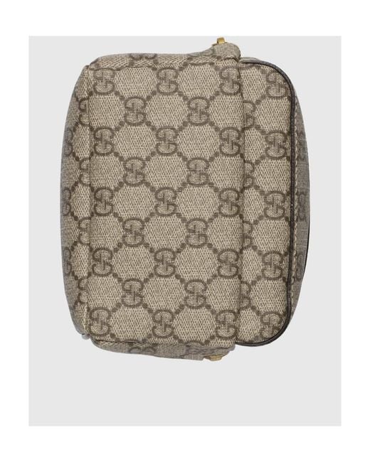 Gucci Brown Interlocking G Canvas Backpack
