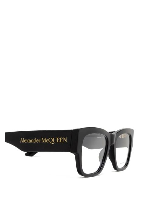 McQueen White Eyewear Square Frame Glasses
