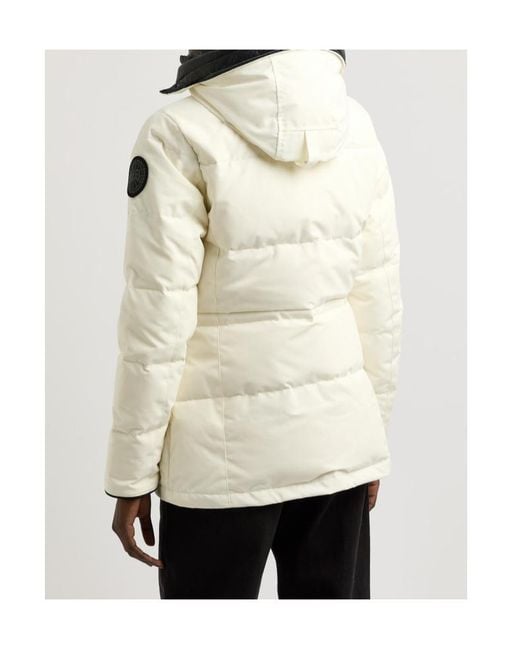 Canada Goose White Chelsea Padded Arctic-Tech Parka Coat