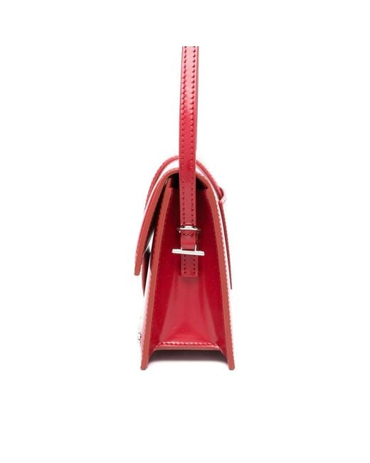 Jacquemus Red Le Bambino Long Leather Shoulder Bag