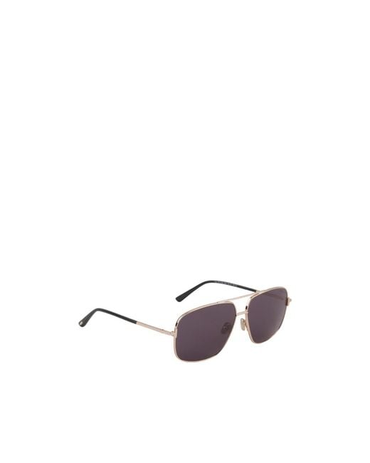 Tom Ford Purple Eyewear Tex Pilot Frame Sunglasses for men