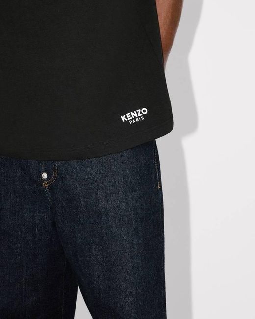 KENZO Black 'Boke Flower' Embroidered T-Shirt for men