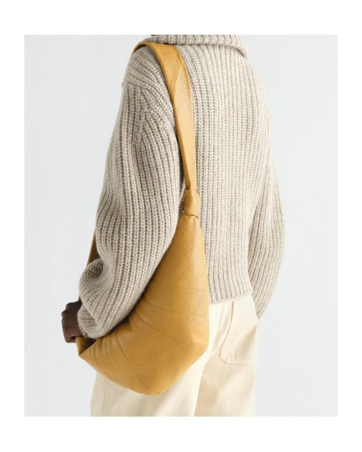 Lemaire Metallic Knotted Hobo Shoulder Bag