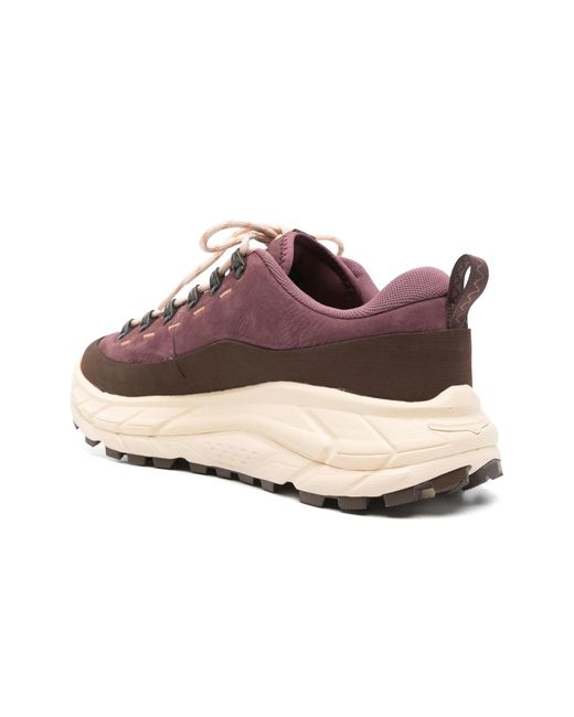 Hoka One One Pink Tor Summit Lace-Up Sneakers for men