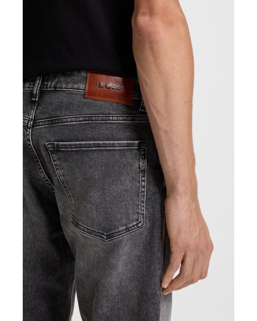 Boss Gray Belt Loop Jeans for men