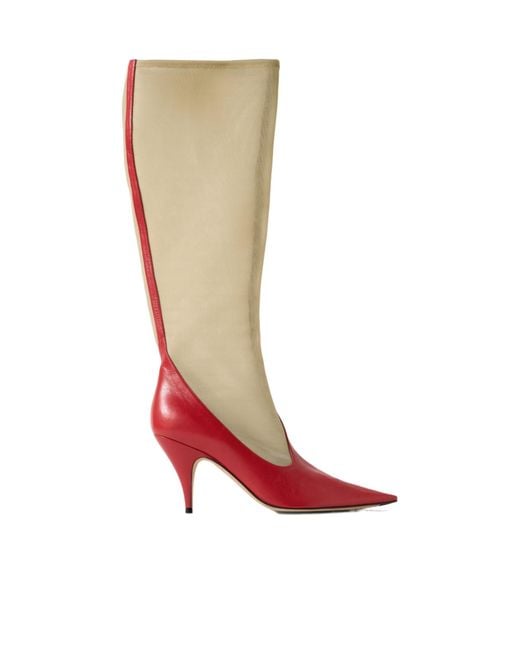 The Row Red Pointed-Toe Boots