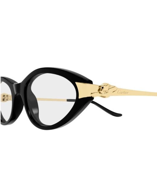 Cartier White Cat Eye Frame Glasses