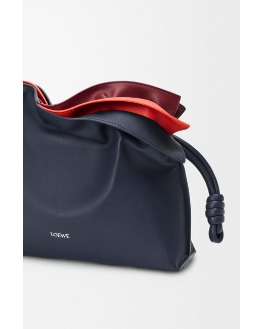 Loewe Blue Medium Layered Flamenco Clutch