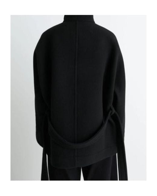 Lemaire Black Short Duffle Coat