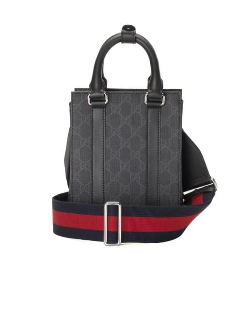 Gucci Black Gg Supreme Tote Bag for men