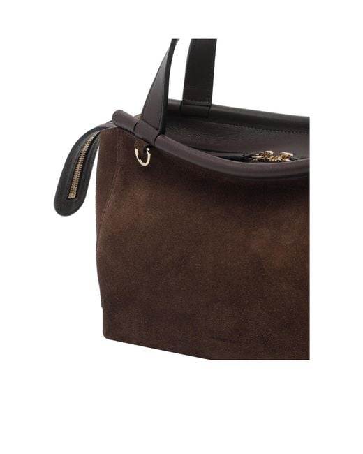Wandler Brown Double-Handled Handbag