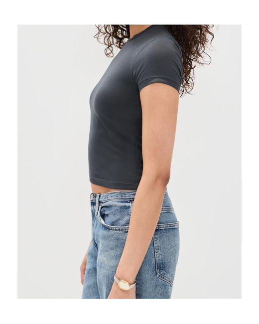 SLVRLAKE Denim Blue Short-Sleeved T-Shirt