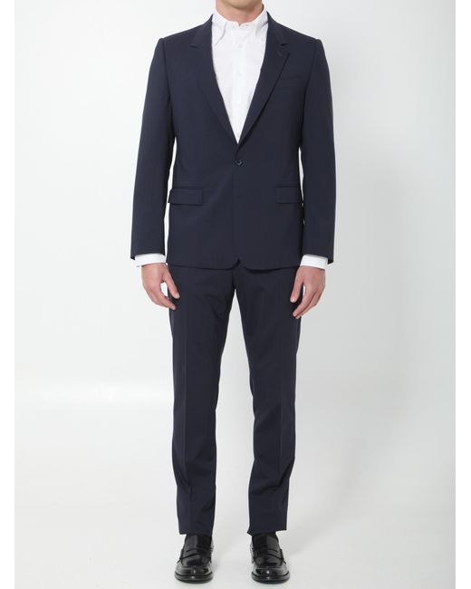 Dolce & Gabbana Blue Single Breasted Martini Tailored Suit for men