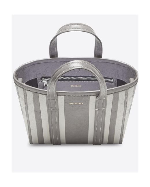 Balenciaga Gray Shopper Barbes Small East-West Da Donna