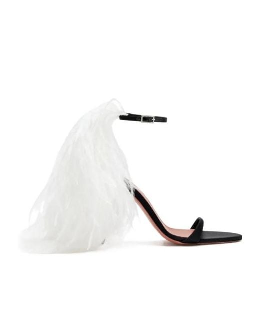AMINA MUADDI White 105Mm Jerry Sandals