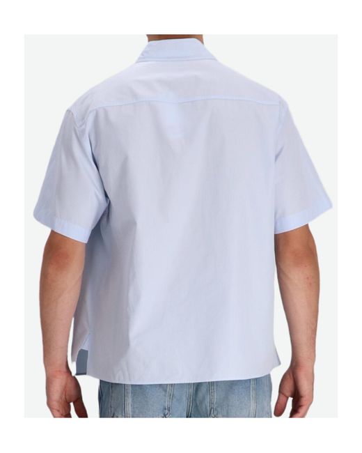 KENZO Blue Archive Bouquet' Kimono Short Sleeve Shirt for men