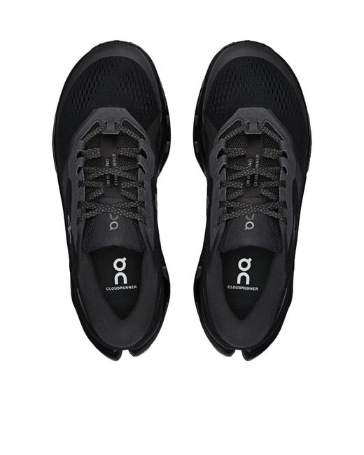 On Shoes Black Cloud Runner 3 Running Shoes for men