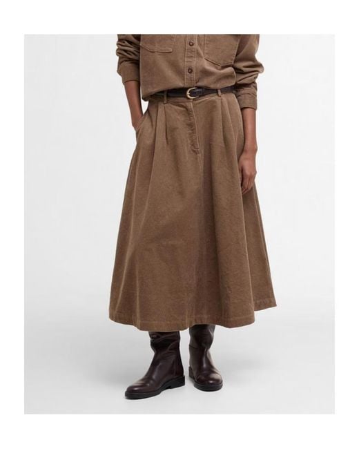 Barbour Brown Yasmin Skirt
