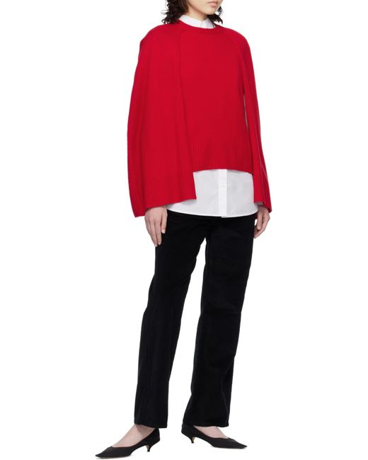 Totême  Black Totême Straight-Leg Corduroy Pants