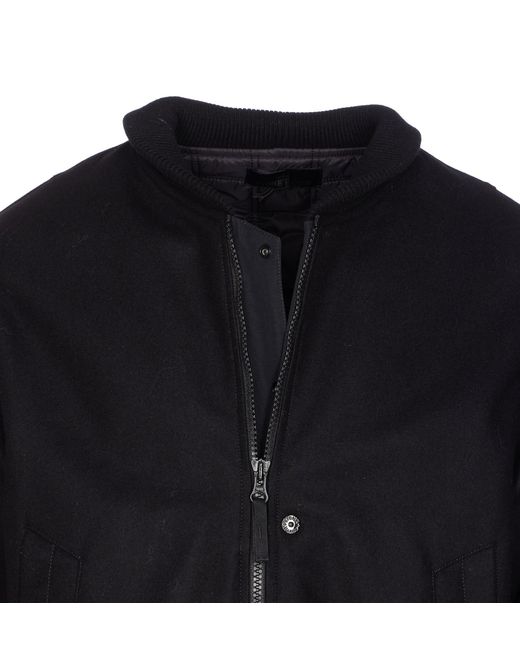 Stone Island Blue Logo Patch Zip-Up Jacket for men