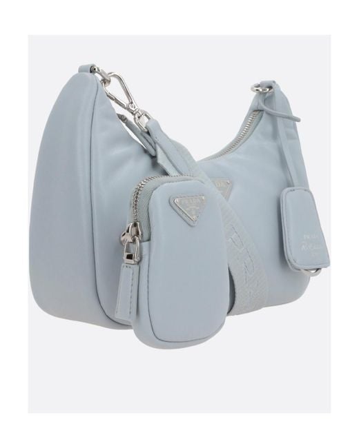 Prada White Re-Edition 2005 Chain Shoulder Bag