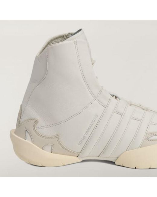 Y-3 Natural Regu 2002 Hi Lace-Up Sneakers for men
