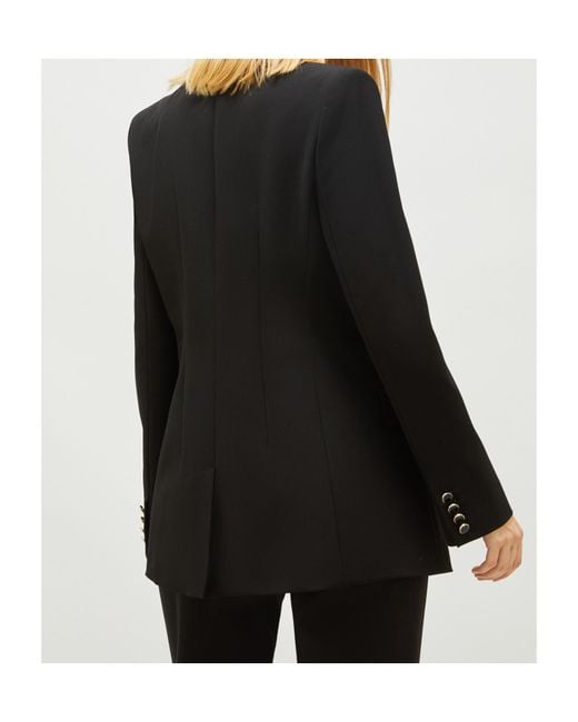 Marella Black Lapel Long-Sleeved Suit Jacket