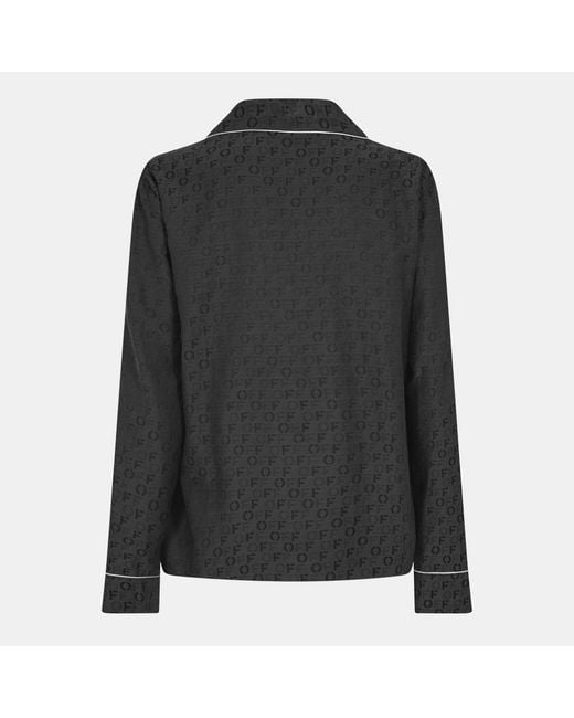 Off-White c/o Virgil Abloh Black Ls Pj Shirt Ld99