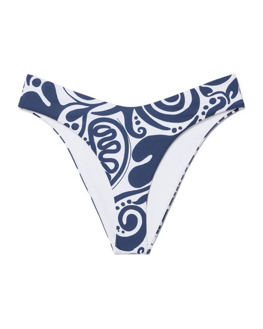 Mara Hoffman Blue Printed Bikini Briefs