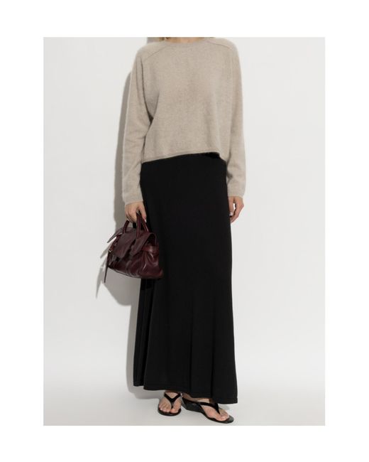 Lisa Yang White Lexia Cropped Sweater
