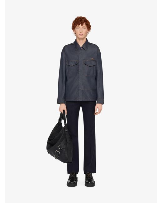 Givenchy Blue Slim-Fit Tailored Pants for men