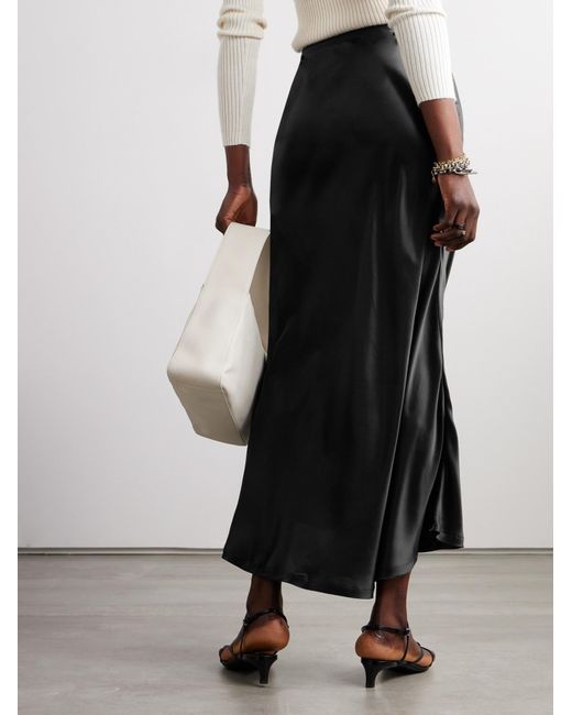 Dodo Bar Or Black Satin Maxi Skirt